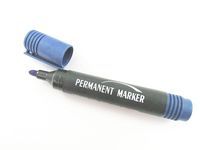 2 szt.Marker permanentny NIEBIESKI wodoodporny