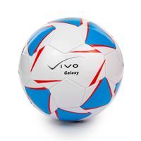 Piłka nożna Vivo Galaxy biało-niebiesko-czerwona, rozmiar 5