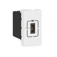 MOSAIC - Gniazdo USB typ C 1,5A / 7,5W 1 modułowe - Białe Legrand 077589
