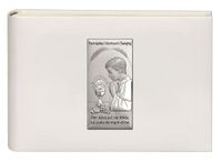 Album ze srebrnym obrazkiem na I Komunię Świętą, 15 x 21 cm, wklejany, 30 kartek