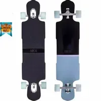 Longboard do carvingu NKX City Czarny z Klonu Kanadyjskiego 99 cm