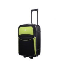 Mała kabinowa walizka PELLUCCI RGL 773 S Czarno Zielona