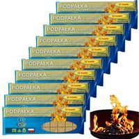 10x Podpałka eko (szara) 32-kostki do rozpalania grilla