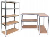 REGAŁ METALOWY MAGAZYNOWY GARAŻOWY WARSZTATOWY 180x90x40 5PÓŁEK 875KG