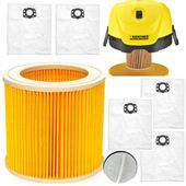 5x MOCNY WOREK+FILTR DO ODKURZACZA KARCHER WD3 MV3 K-WOREK-Z6
