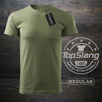 Topslang koszulka wojskowa zielona khaki męska bawełniana t-shirt męski zielony REGULAR L