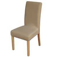 Elastyczny pokrowiec na krzesło spandex, kolor beżowy