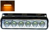 Lampa LED ostrzegawcza błyskowa 16 cm 12v 24v pomarańczowa migająca