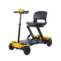 Skuter elektryczny pojazd inwalidzki składany BILI BIKE FOLD Z1 żółty