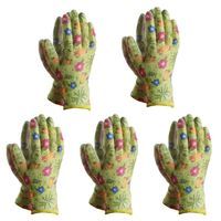 5x Rękawiczki ogrodowe rękawice ochronne M