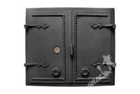 DRZWI B03 - 55X64 CM + TERMOMETR 0-500°C ŻELIWNE DO WĘDZARNI CHLEBOWE