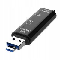 Czytnik kart microSD gniazdo USB type C / micro USB / USB 2.0