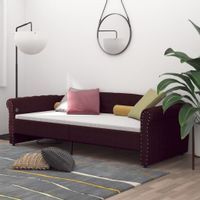 Emaga Rama łóżka, USB, fioletowa, tapicerowana tkaniną, 90x200 cm