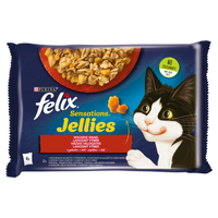 Felix Sensations Jellies Karma dla kotów wiejskie smaki w galaretce 340 g