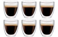 Szklanki Termiczne do Kawy Espresso Herbaty 80ml 6 sztuk
