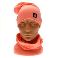 Komplet dziecięcy czapka i komin Clever Deer 003 Neon 40-42