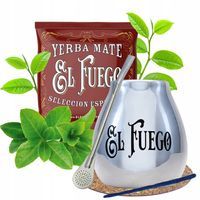 Zestaw Yerba Mate El Fuego Elaborada 50g + tykwa i bombilla