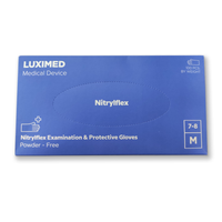 Rękawiczki nitrylflex Luximed Medical M niebieskie
