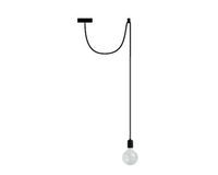 LAMPA WISZĄCA PAJĄK 1  ELEMENTY METALOWE - CZARNA E27