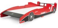 Łóżko  Bolid F1 200 x 90 cm z materacem - wersja czerwona