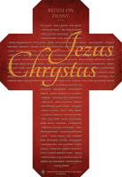Jezus Chrystus - Będzie On zwany... – naklejka plakat samoprzylepny
