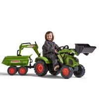FALK Ogromny  traktor CLAAS AXOS z Przyczepą, Łyżką i Spychaczem