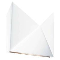 Kinkiet LAMPA ścienna AGI 7443 Shilo metalowa OPRAWA przyścienna trójkąty białe
