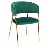 Krzesło Margo zielone tapicerowane