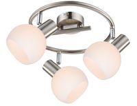 MAURO SPIRALA 3X4W E14 LED RGB SATYNA NIKIEL Z PILOTEM