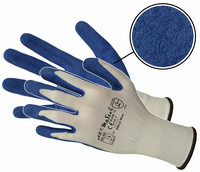 Rękawice lateksowe RWNYL biało-niebieskie kat.2 robocze wampirki 10-XL
