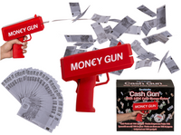 CASH GUN - Pistolet Strzelający Pieniędzmi + BANKNOTY