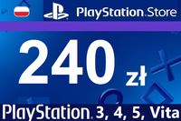 Playstation 240 zł, Doładowanie PSN Store