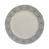 Talerzyk ceramiczny 19 cm Sułtan wzór szaro-biały