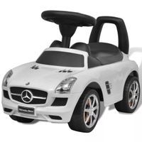 Mercedes Benz - samochód zabawka dla dzieci napędzany nogami biały