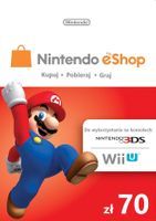 Nintendo karta 70zł eShop Karta Kod Prepaid Klucz Wii