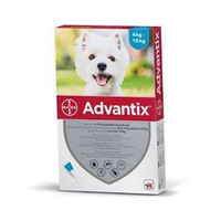 Advantix - dla psów 4-10kg (4 pipety x 1ml)