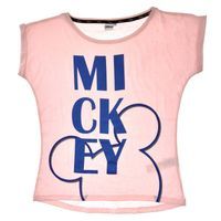 Różowy T-shirt młodzieżowy Myszka Miki M