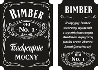 16x Etykiety nalepki na BIMBER wódkę alkohol naklejki na butelki