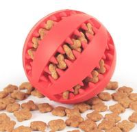 Zabawka dla psa kulka piłka gryzak na przysmaki 7cm
