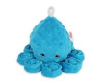 Przytulanka Ośmiornica Z Grzechotką - Turkus - Minky W Kropki