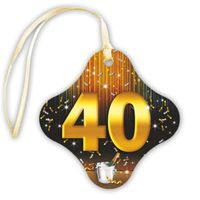 Zawieszki na alkohol, "40 Gold Champagne", 20 szt
