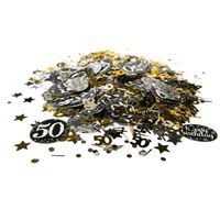 Konfetti "50", Sparkling Celebrations Gold, AMSCAN, 34 g