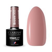 Claresa Soak Off UV/LED Brown 302 5g lakier hybrydowy