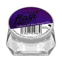 Semilac SemiFlash efekt lustra Mirror Blue Dragonfly 07