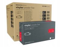 Rękawice winylowe vinylex powder-free L karton 10 x 100