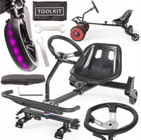 WÓZEK NAKŁADKA DESKOROLKI ELEKTRYCZNEJ GOKART LED PM-WDJ-03 PM0989
