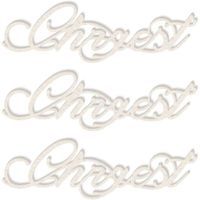 Scrapki beermata "Napis Chrzest", 90x27 mm, 3 szt