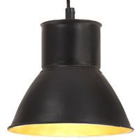 Lampa wisząca, 25 W, czarna, okrągła, 17 cm, E27