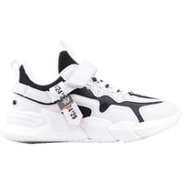 Buty sportowe dziecięce sneakersy na rzepy biało czarne 5 Amparo Biały 32