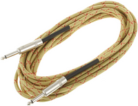Kabel przewód instrumentalny Jack 6,3 mm 6 m sznurówka